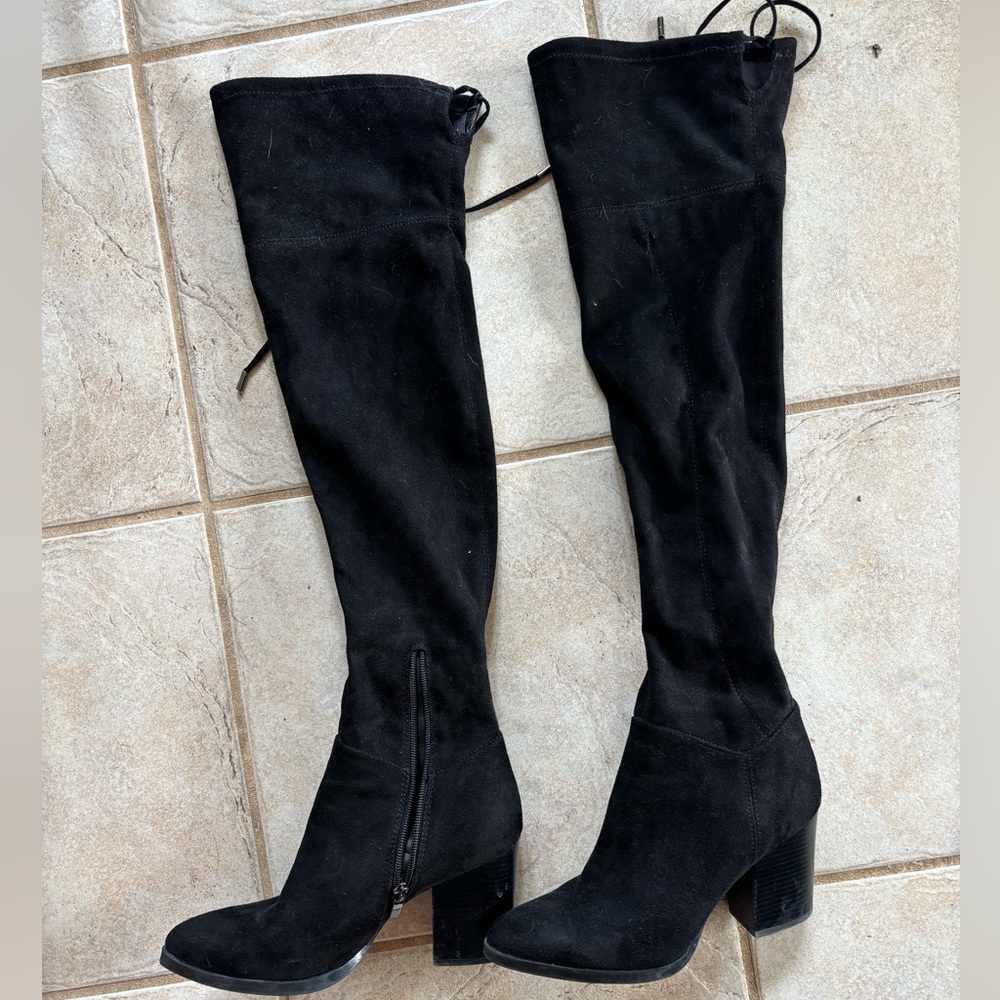Black Knee-High Boots